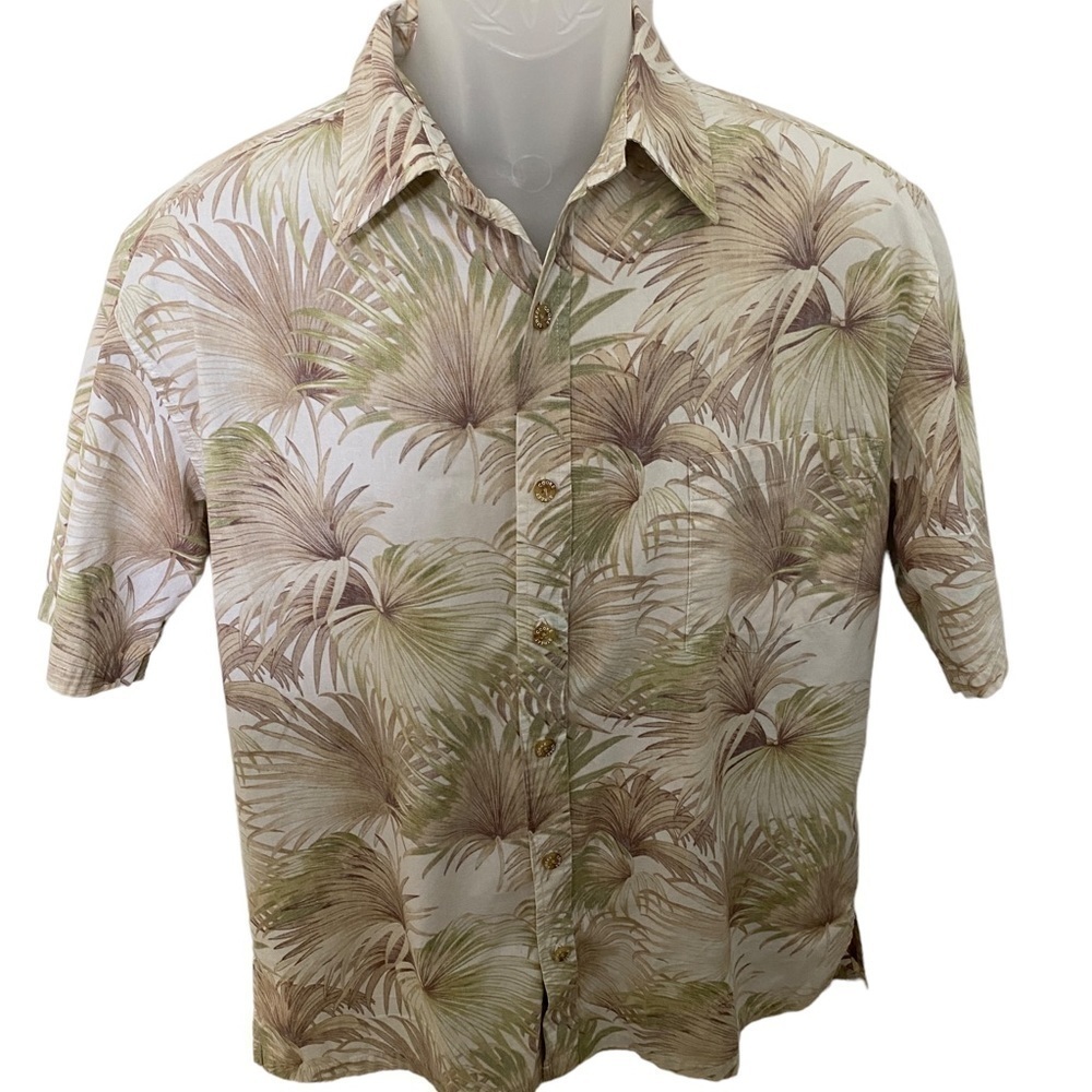 COOKE STREET Honolulu Aloha Hawaiian Tropical Floral Shirt Men M Medium